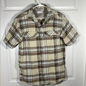 Columbia Vented Quik Dry Casual Button Down Fishing Sailing Hiking Shirt Men’s S